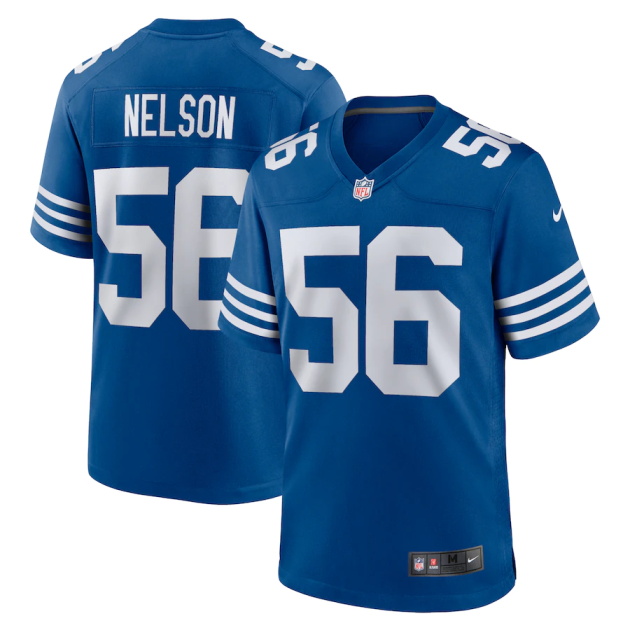 mens nike quenton nelson royal indianapolis colts alternate game jersey